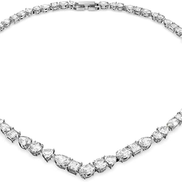Swarovski Tennis Deluxe Jewelry Collection, Rhodium & Rose Gold Tone Finish